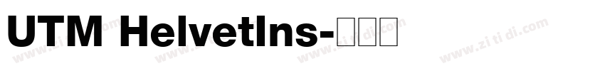 UTM HelvetIns字体转换